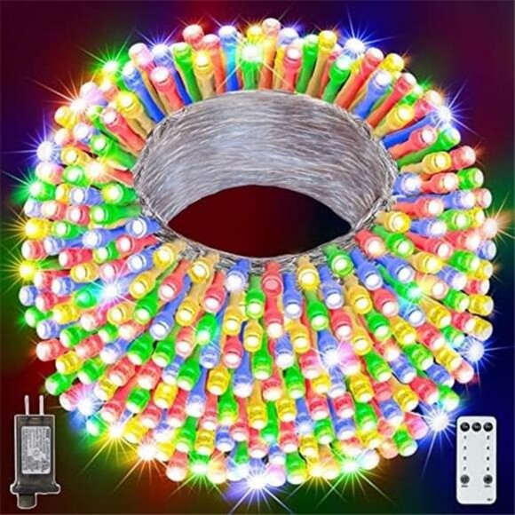 Christmas Lights 800LED 262FT, IP65 Waterproof Plug in...